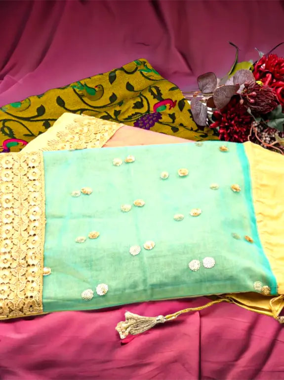 Saree Fabric Handmade Bags