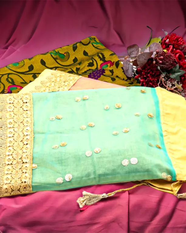 Saree Fabric Handmade Bags