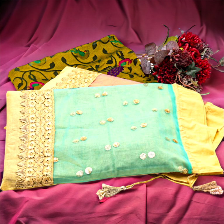 Saree Fabric Handmade Bags